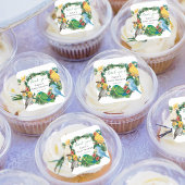 Tropisch exotisch baby Wild Parrots Baby shower Sq Vierkante Sticker