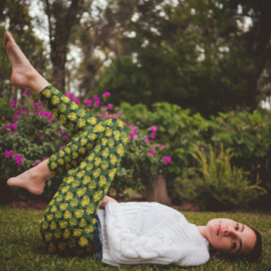 Tropisch Exotisch Bladeren Natuur Patroon Leggings