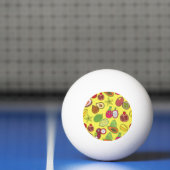 Tropisch exotisch fruit Hand-getrokken patroon Pingpongbal (Net)