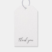 Tropisch exotisch gebladerte verlaat bruiloft ontw cadeaulabel (Achterkant)