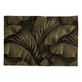 Tropisch Exotisch: Grunge Golden Natuur Kussensloop (Achterkant)