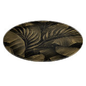 Tropisch Exotisch: Grunge Golden Natuur Snijplank (Hoek)