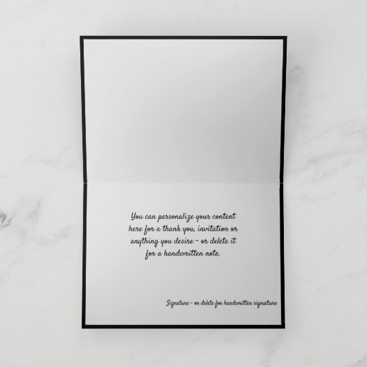 Tropisch Exotisch Hawaïaans Bloemontwerp Kaart (Binnen)