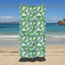 Tropisch, exotisch lederen patroon strandlaken