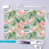 Tropisch exotisch Oerwoud Hibiscus Flowers Tissuepapier (Craft)