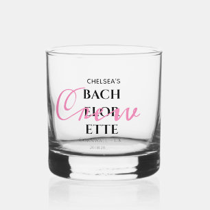 Tropisch Exotische Palm Meisjes Uitstap Crew Feest Whisky Glas