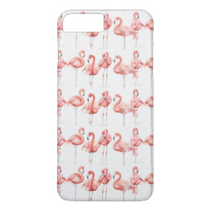 Tropisch   Familie Flamingo's iPhone 8/7 Plus Hoesje
