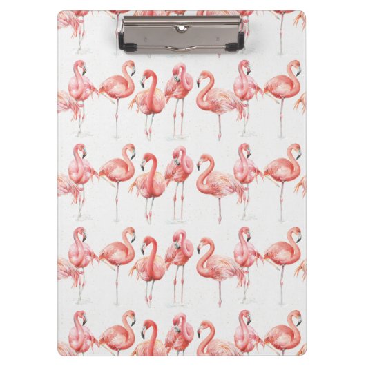 Tropisch | Familie van Flamingos Klembord (Voorkant)