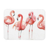 Tropisch | Familie van Flamingos Magneet (Horizontaal)