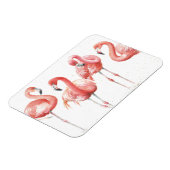 Tropisch | Familie van Flamingos Magneet (Linkerzijde)
