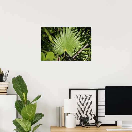 Tropisch Fan Poster (Thuiskantoor)