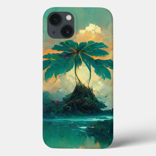 Tropisch Fantastisch Zee en palmbomen Case-Mate iPhone Case (Achterkant)