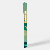 Tropisch Fantastisch Zee en palmbomen Monogram Case-Mate iPhone Case (Achterkant / Links)