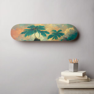 Tropisch Fantastisch Zee en palmbomen Persoonlijk Skateboard