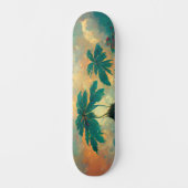 Tropisch Fantastisch Zee en palmbomen Persoonlijk Skateboard (Voorkant)