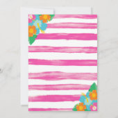 Tropisch feest als een ananas luau kaart (Achterkant)