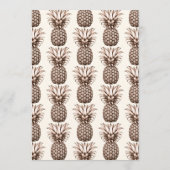 Tropisch feest met  ananas kaart (Achterkant)