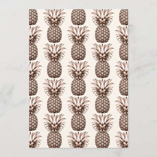 Tropisch feest met  ananas kaart (Achterkant)