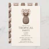 Tropisch feest met  ananas kaart (Voorkant / Achterkant)