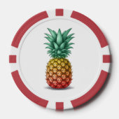 Tropisch feest met ananas poker chips (Voorkant)