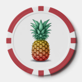 Tropisch feest met ananas poker chips