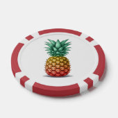 Tropisch feest met ananas poker chips (Enkel)
