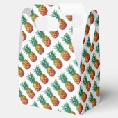 Tropisch feest met retro ananas bedankdoosjes (Geopend)