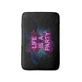 Tropisch feest, neon palmbladeren. badmat (Voorkant Verticaal)