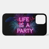 Tropisch feest, neon palmbladeren. Case-Mate iPhone case (Achterkant (horizontaal))
