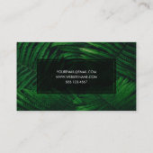 Tropisch Fern Professional Landscape Architect Visitekaartje (Achterkant)