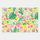 Tropisch festival voor fruit en cactus inpakpapier vel (Voorkant 2)