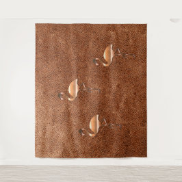 Tropisch Flair Gold Flamingo Tapestry Wandkleed