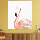 Tropisch Flamingo Bird Canvas Afdruk (Insitu (Woonkamer))