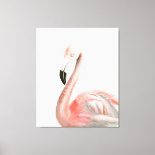 Tropisch Flamingo Bird Canvas Afdruk