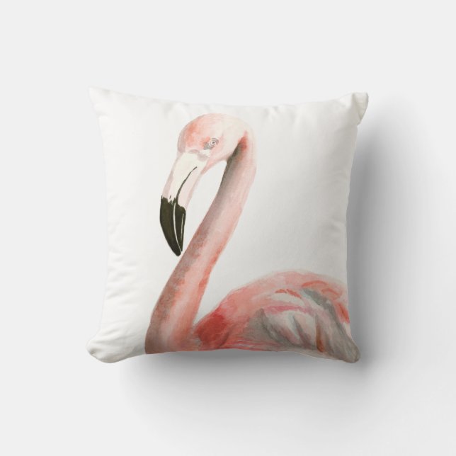 Tropisch Flamingo Bird Kussen (Voorkant)