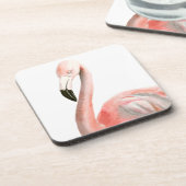 Tropisch Flamingo Bird Onderzetter (Linkerzijde)