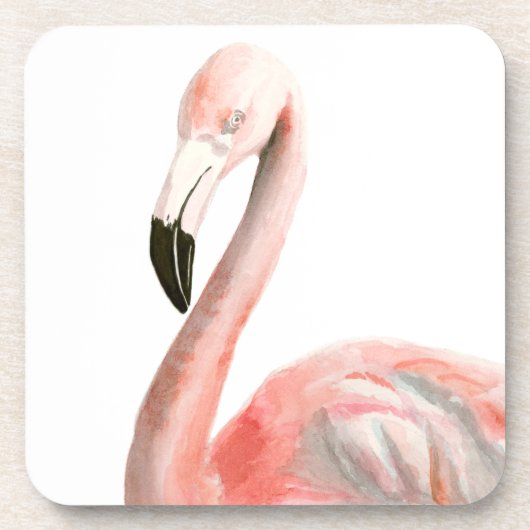 Tropisch Flamingo Bird Onderzetter (Voorkant)