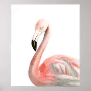 Tropisch Flamingo Bird Poster