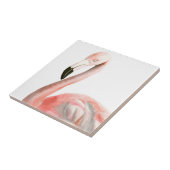 Tropisch Flamingo Bird Tegeltje (Zijkant)
