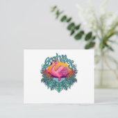 Tropisch Flamingo Briefkaart (Staand voorkant)