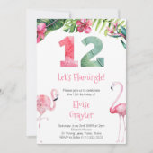 Tropisch Flamingo Elke Vrouw van de Leeftijd Kaart (Voorkant)