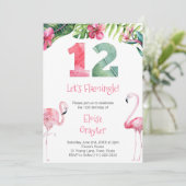 Tropisch Flamingo Elke Vrouw van de Leeftijd Kaart (Staand voorkant)