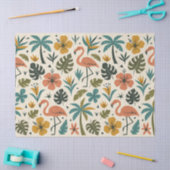 Tropisch Flamingo en Palmboom Patroon Tissuepapier (Craft)