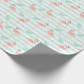 Tropisch Flamingo-inpakpapier Cadeaupapier (Hoek)