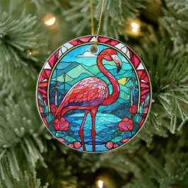 Tropisch Flamingo Keramisch Decoratief Ornament