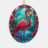 Tropisch Flamingo Keramisch Decoratief Ornament (Rechts)