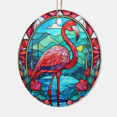 Tropisch Flamingo Keramisch Decoratief Ornament (Links)