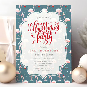 Tropisch Flamingo Kerstfeest Kaart