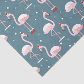 Tropisch Flamingo Kerstmis Tissuepapier (Detail)