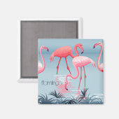 Tropisch Flamingo Magnet (Voorkant / Achterkant)